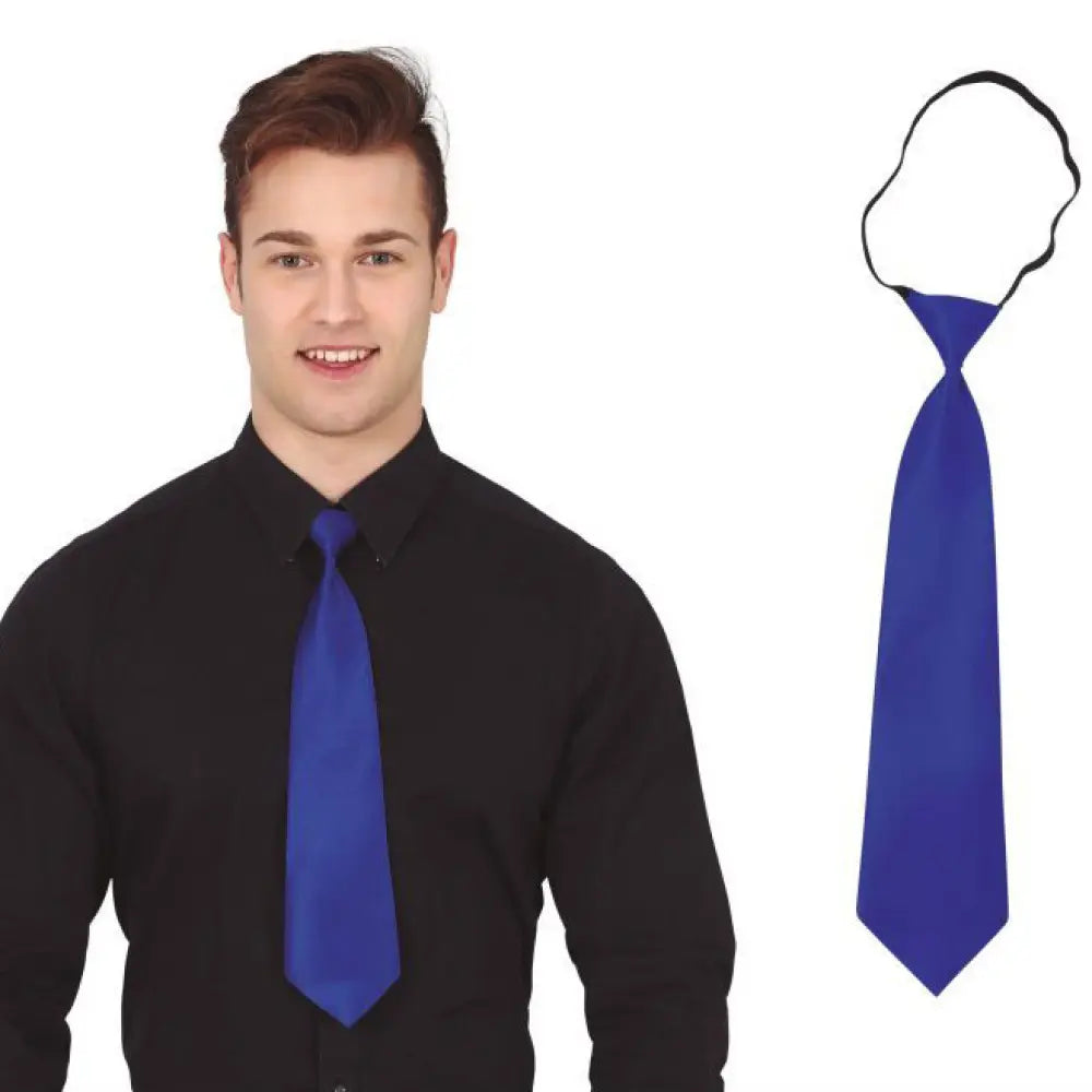 Cravate Bleue 45cm