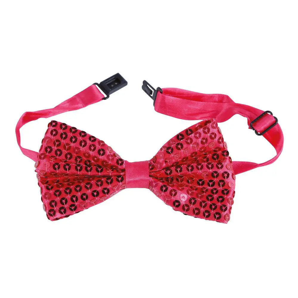 Nœud Papillon Sequins Fushcia