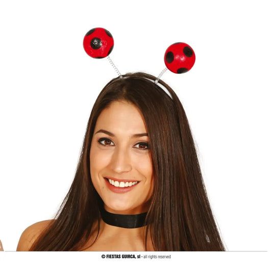 DIADÈME BOULES COCCINELLE