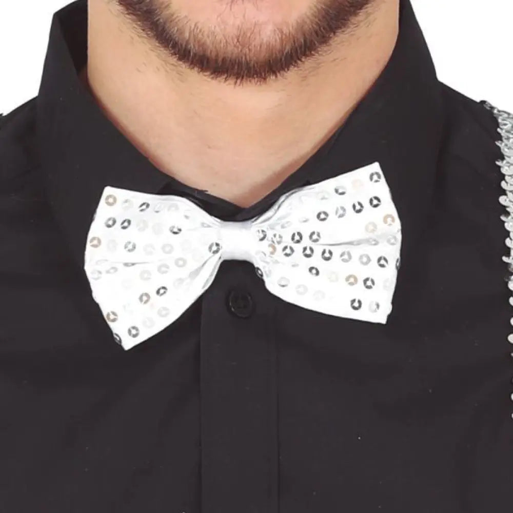 Nœud Papillon Sequins Argentés