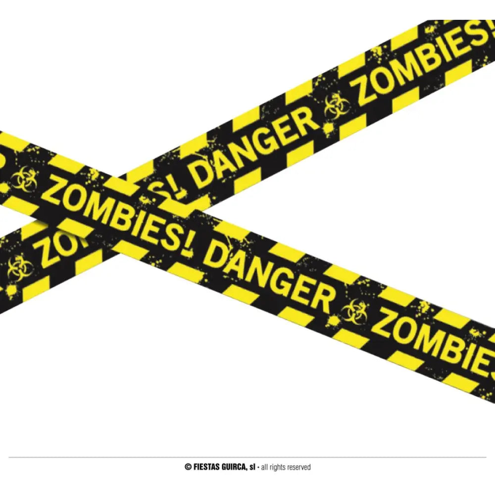 BANDE POLICE ZOMBIE 6 MTS