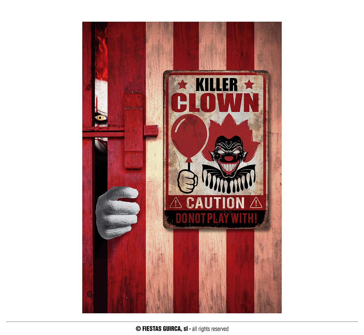 POSTER "CLOWN TUEUR" 24X36 CMS