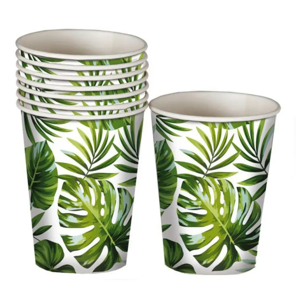 6 Gobelets en Carton 24cl - Feuilles