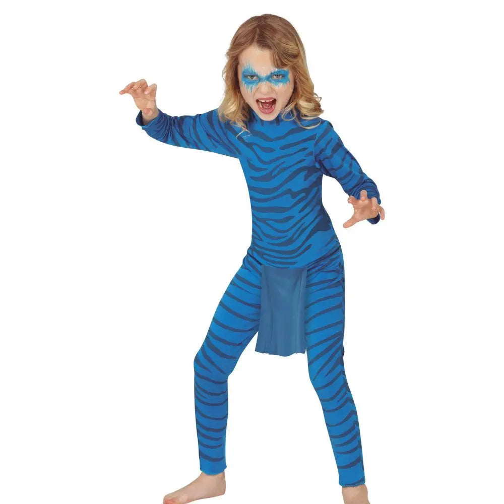Costume ''Blue Feline'' Avatar - 10-12 ans