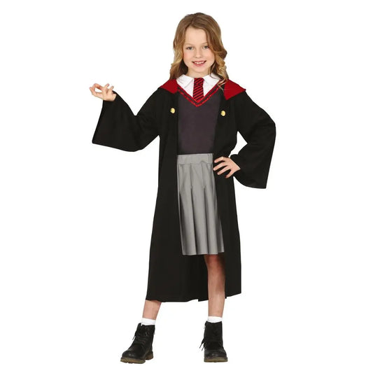 Costume Apprentie Sorcière - Rouge - 5-6 ans