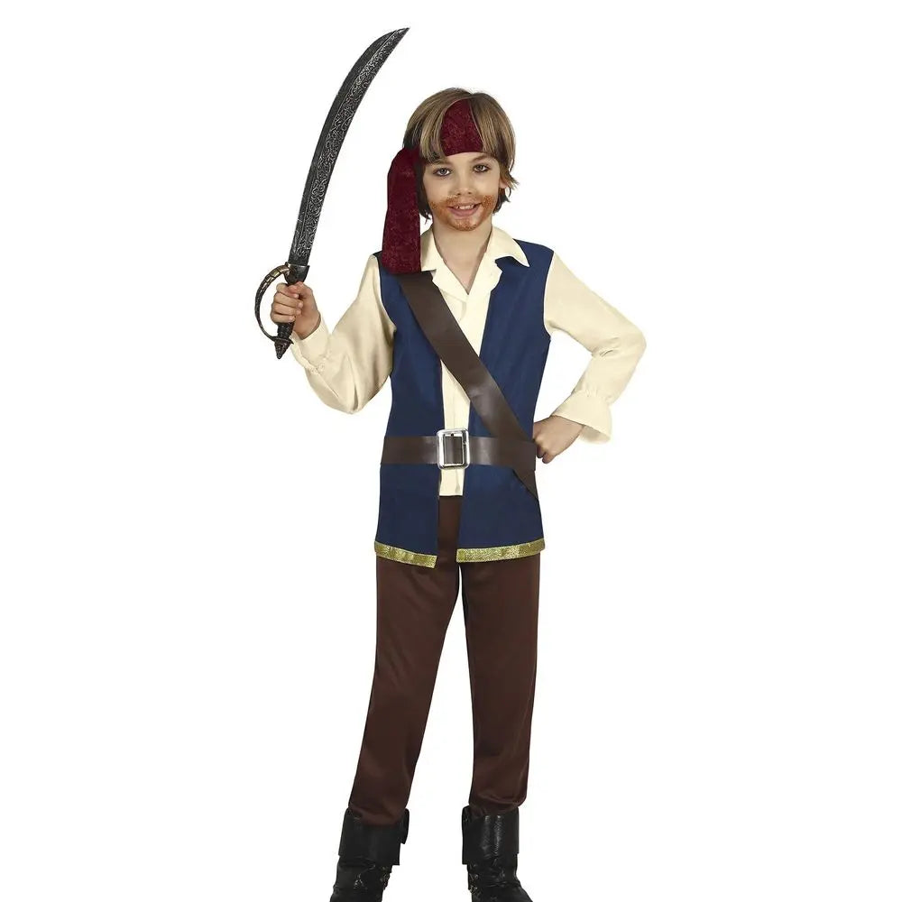 Costume Pirate Bleu - 10-12 ans