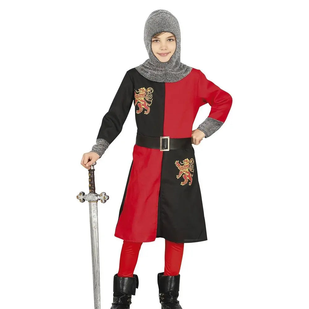 Costume Chevalier Rouge/Noir - 7-9 ans