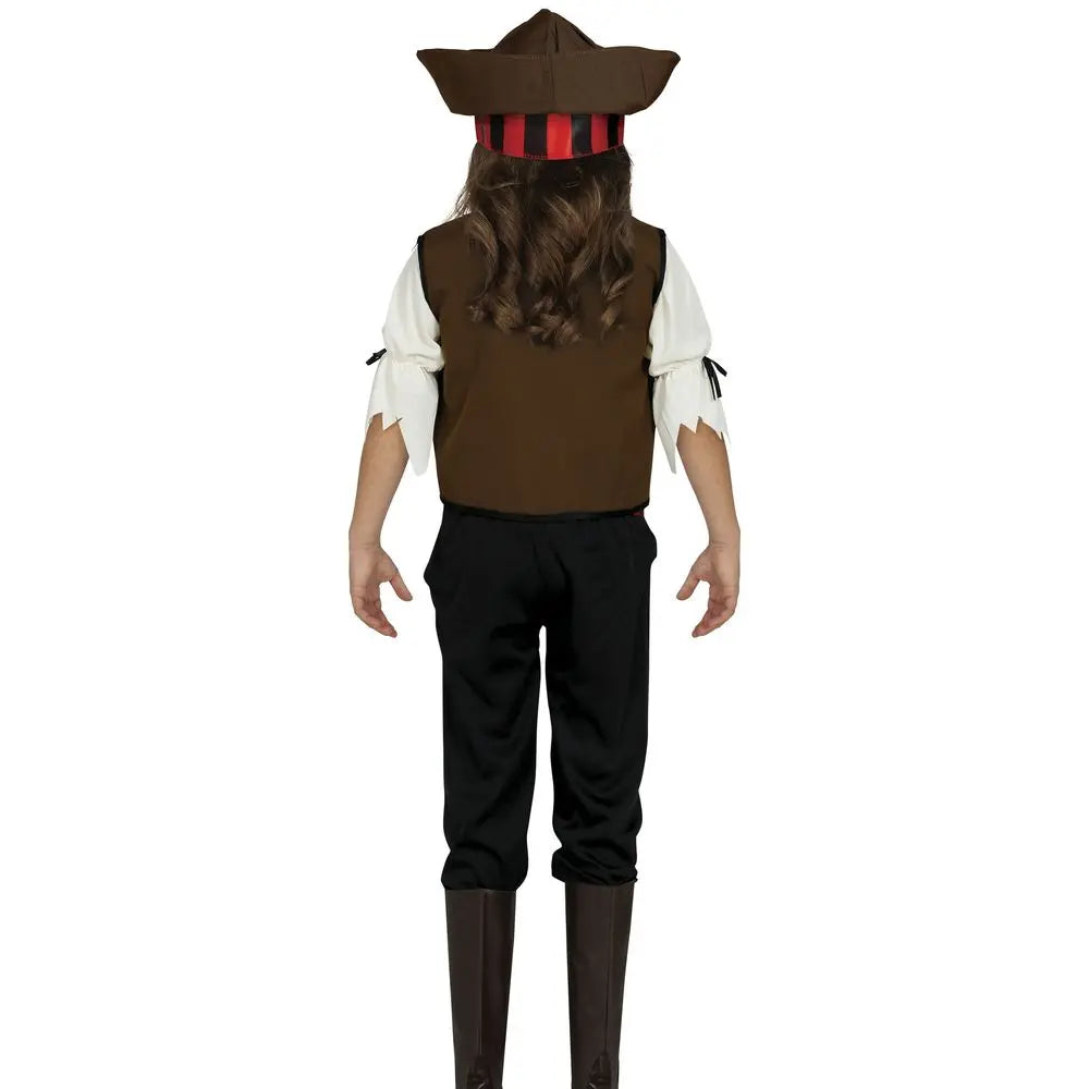 Costume ''Pirate des 7 Mers'' Fille - 7-9 ans