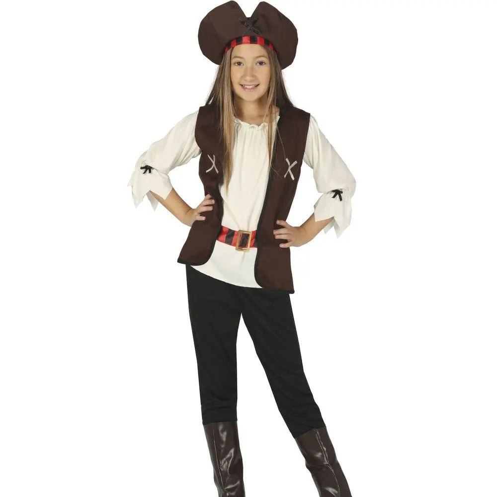 Costume ''Pirate des 7 Mers'' Fille - 7-9 ans