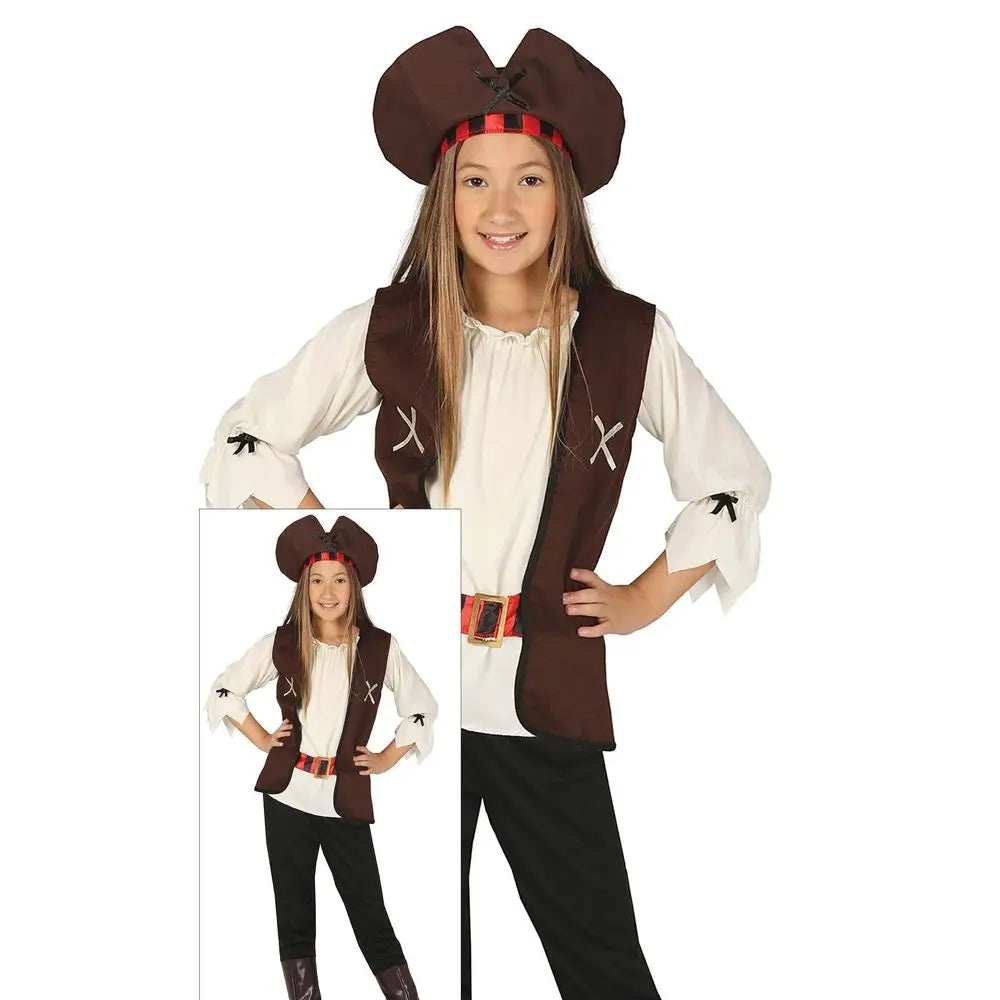 Costume ''Pirate des 7 Mers'' Fille - 10-12 ans