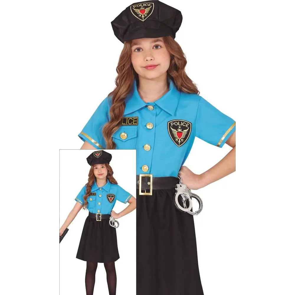 Costume Police Fille - 5-6 ans