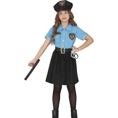 Costume Police Fille - 5-6 ans
