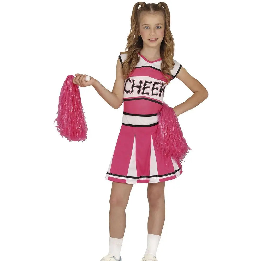 Costume Cheerleader Rose - 5-6 ans
