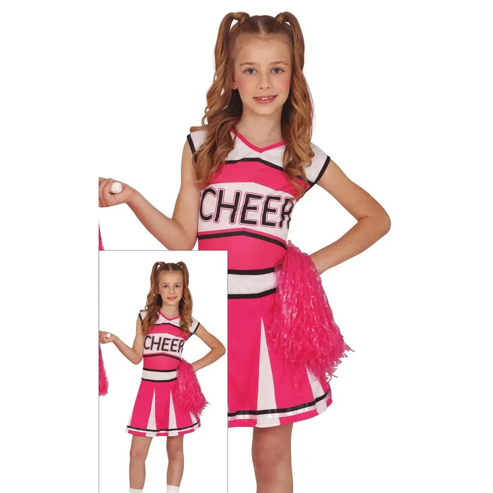 Costume Cheerleader Rose - 5-6 ans