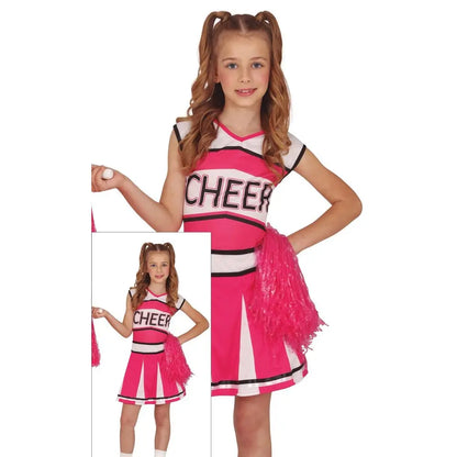 Costume Cheerleader Rose - 5-6 ans