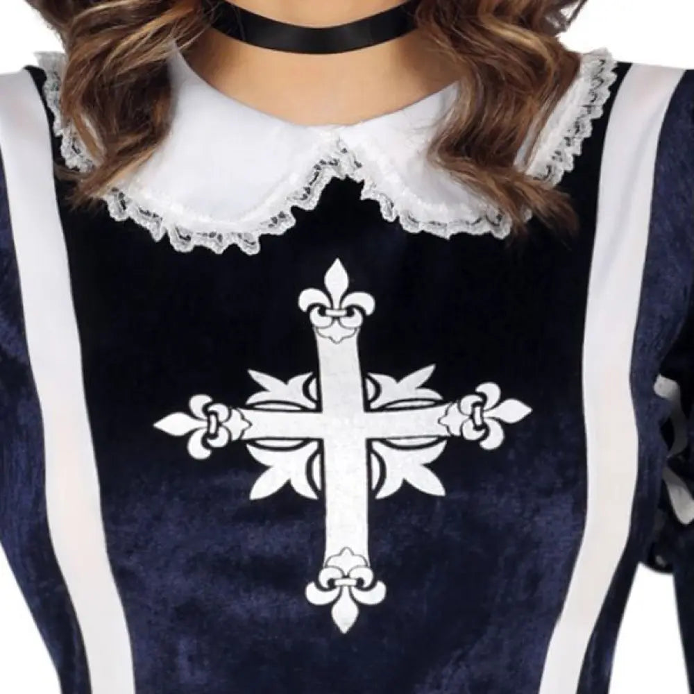 Costume Femme Mousquetaire Bleu - S