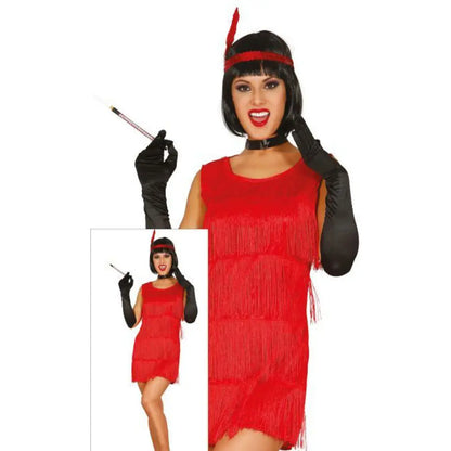 Costume Femme Charleston Rouge - M