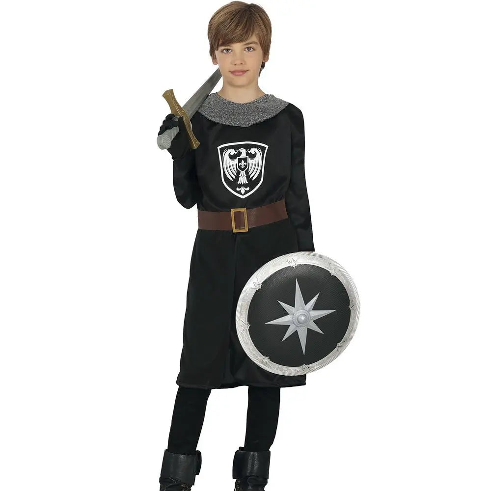 Costume Chevalier Médiéval Noir - 5-6 ans