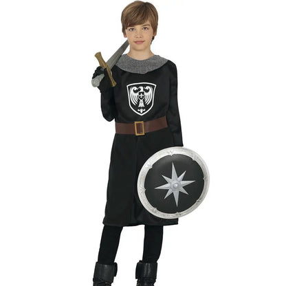 Costume Chevalier Médiéval Noir - 5-6 ans