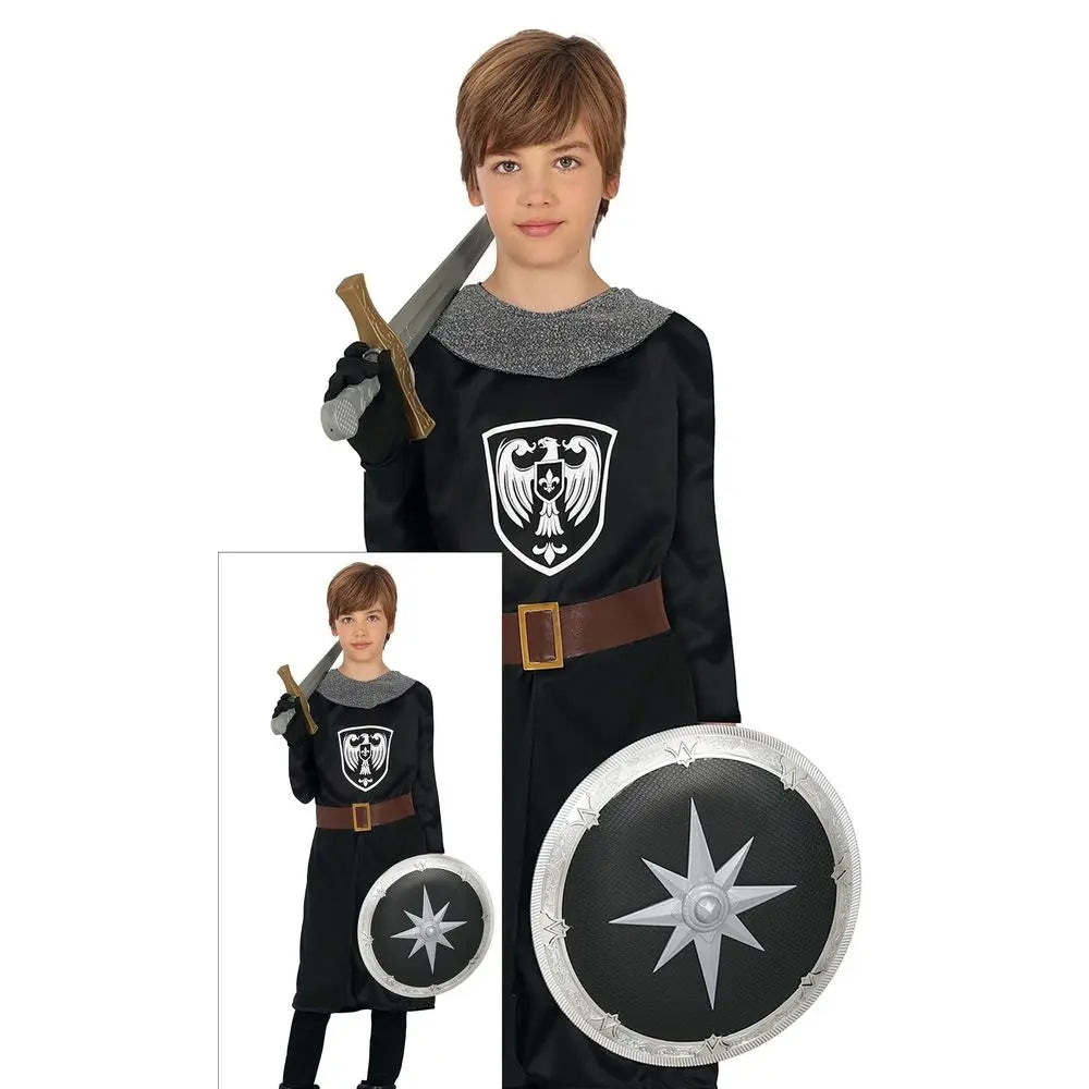 Costume Chevalier Médiéval Noir - 5-6 ans