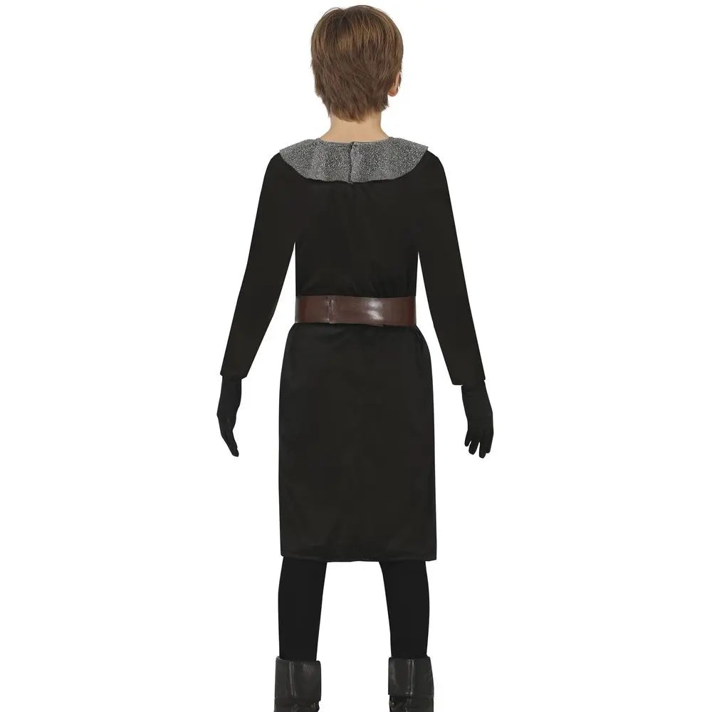 Costume Chevalier Médiéval Noir - 5-6 ans