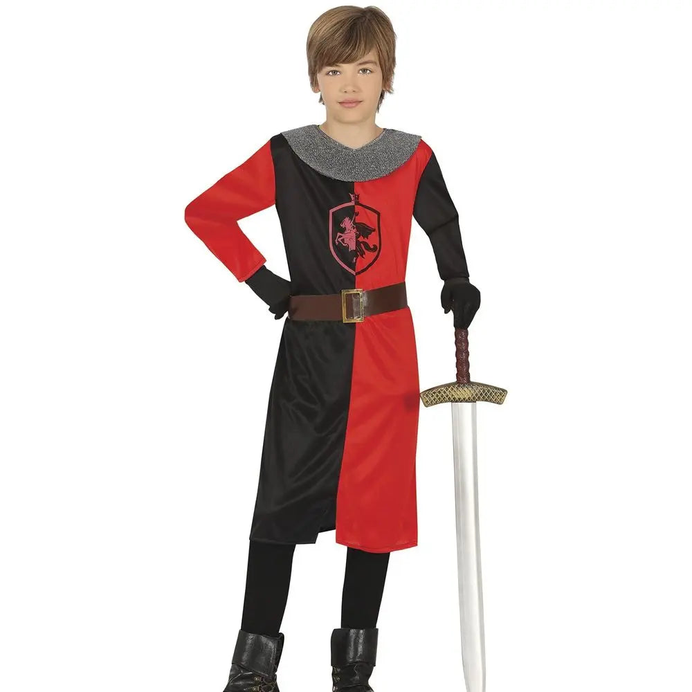 Costume Chevalier Médiéval Rouge - 7-9 ans
