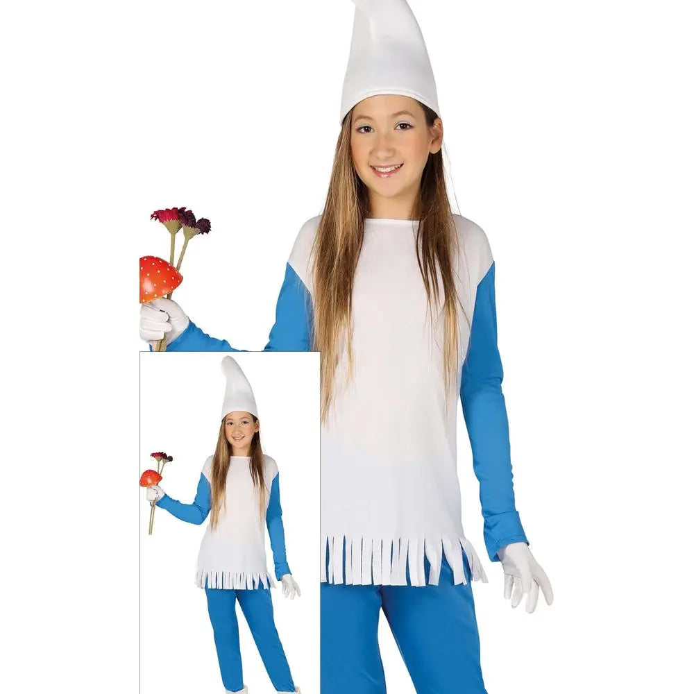 Costume Schtroumpf Fille - 5-6 ans