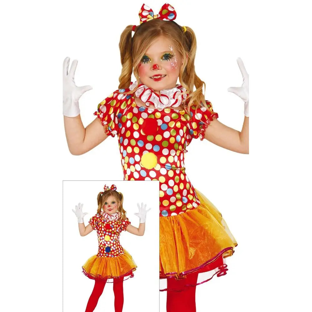 Costume Clown Fille - 7-9 ans