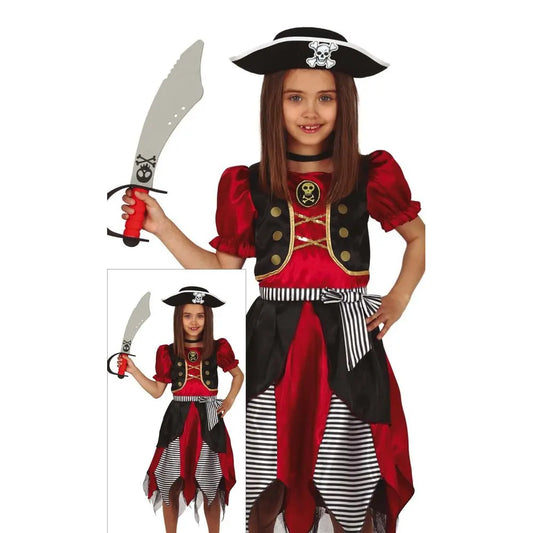 Costume Pirate Fille - 7-9 ans