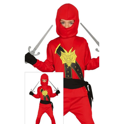 Costume Ninja Rouge - 3-4 ans