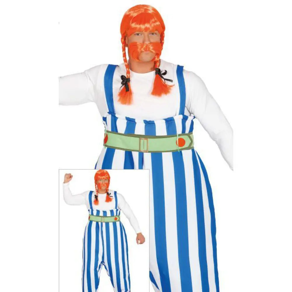 Costume Homme Gaulois Bleu - M