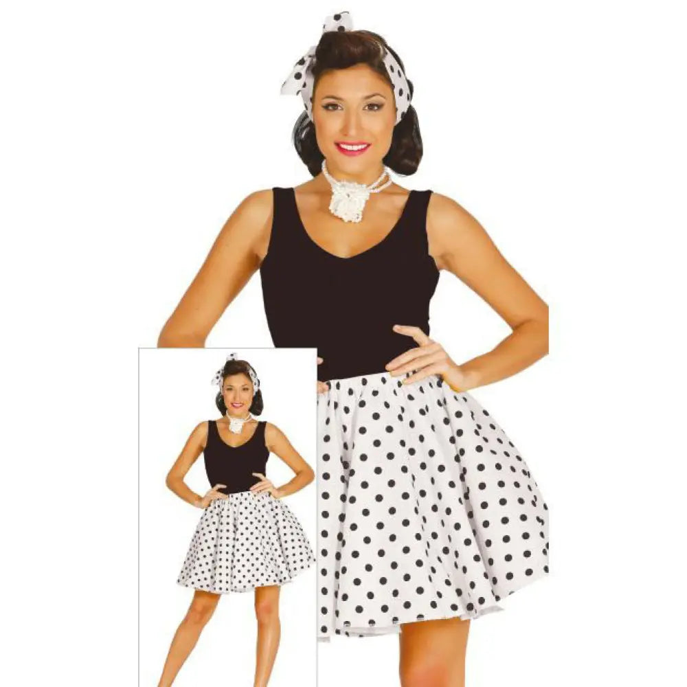 Costume Femme Set Pin-Up Blanc - L