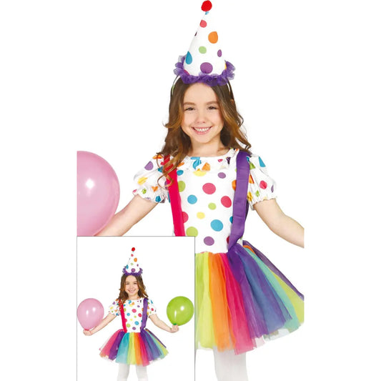 Costume Fille "Clown" - 5-6 ans
