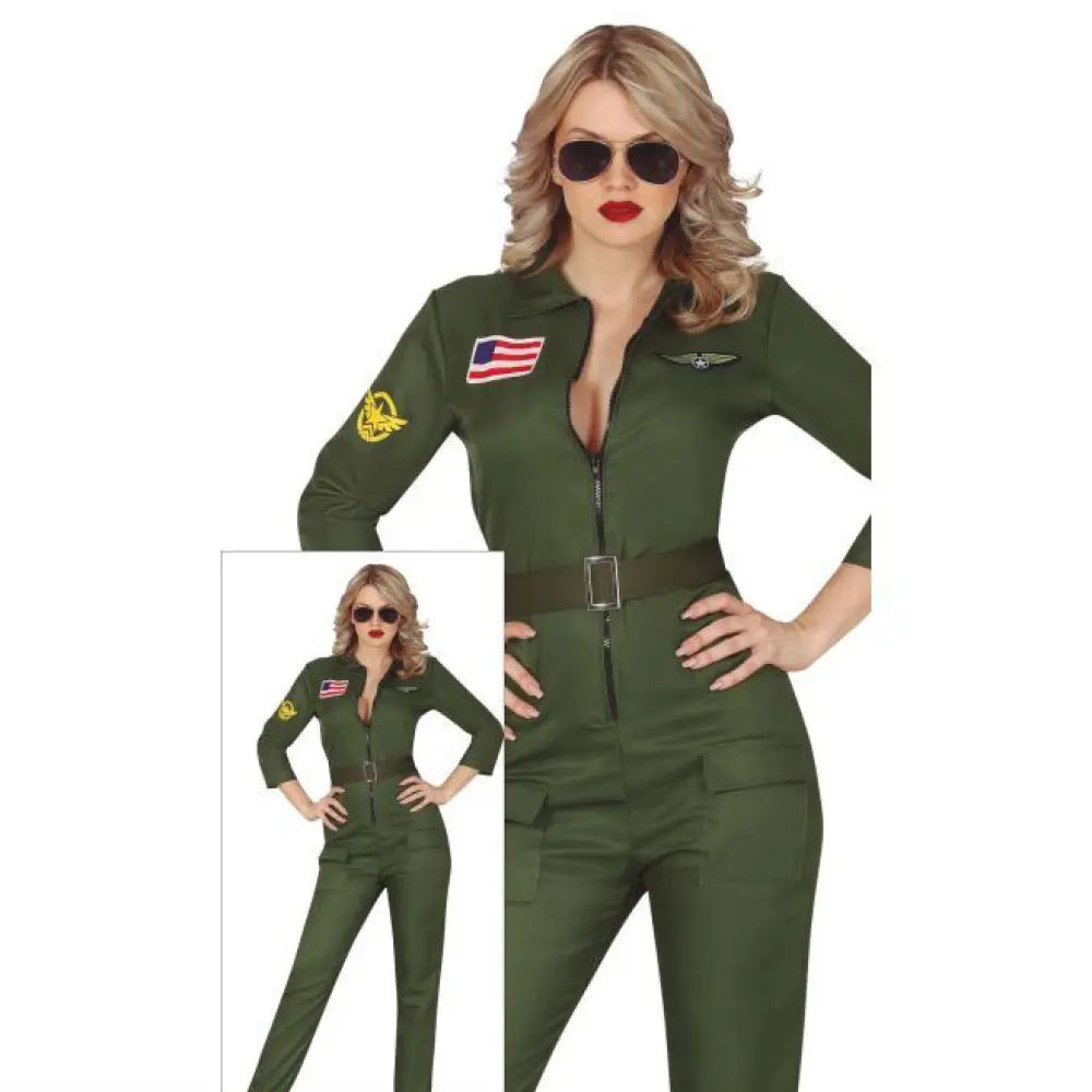 Costume Femme Pilote Militaire - XL
