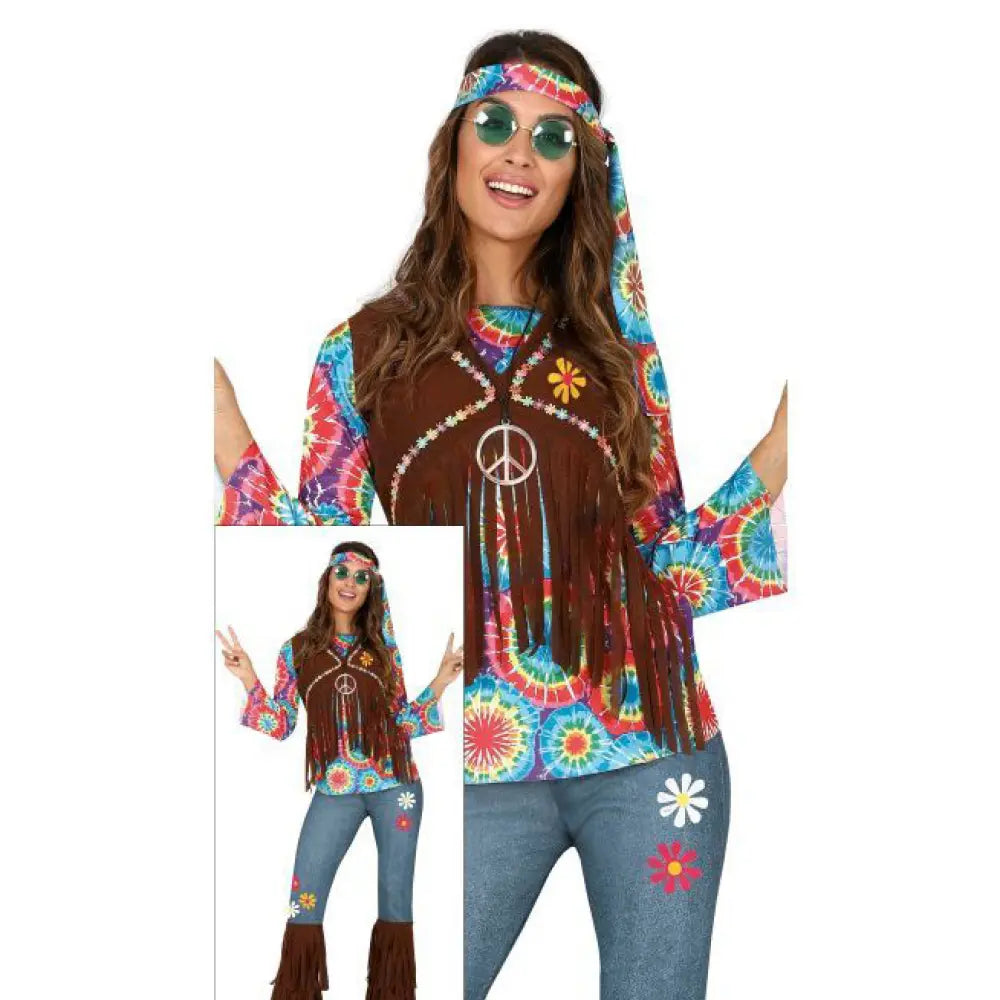 Costume Femme Hippie - M