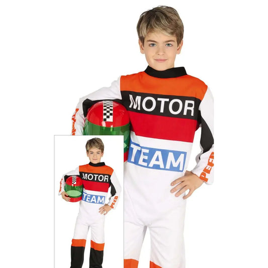 Costume Pilote Moto - 7-9 ans