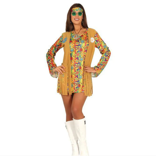 Costume Femme Hippie - S