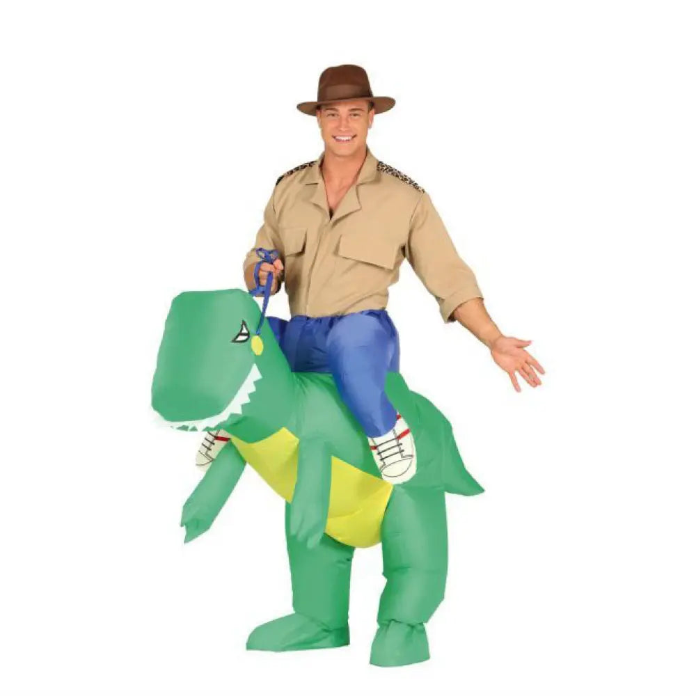 Costume Homme Cowboy Dinosaure Gonflable - L