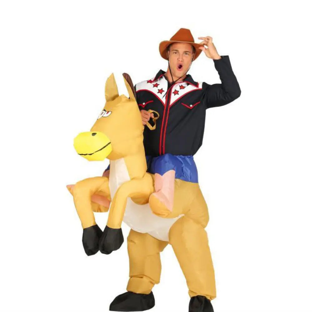 Costume Homme Cowboy Gonflable - L