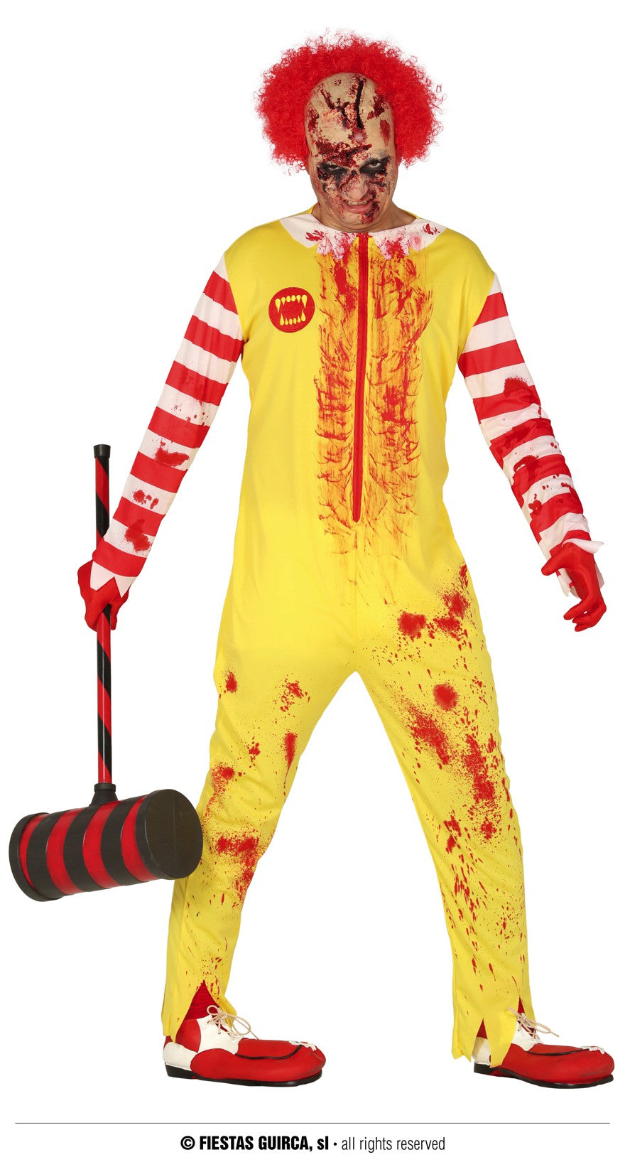 BURGER CLOWN ZOMBIE ADULTES TAILLE L 52-54