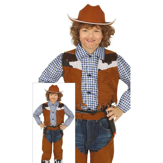 Costume Cowboy/girl Mixte - 5-6 ans