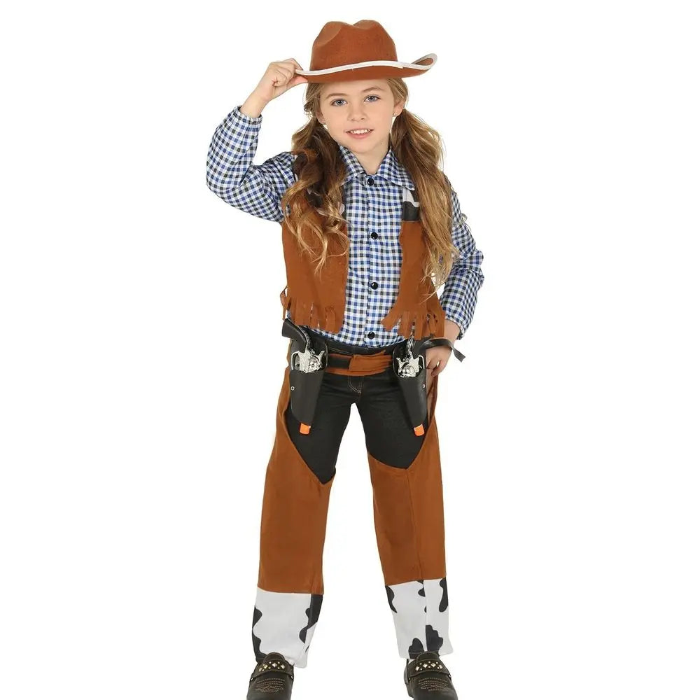 Costume Cowboy/girl Mixte - 5-6 ans