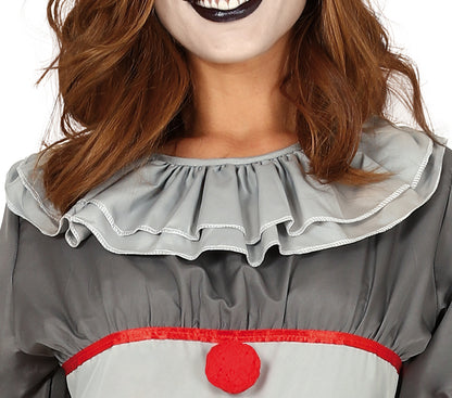 costume killer clown gris S