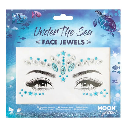 Strass Autocollant - Under The Sea - Argent & Bleu - Glitter