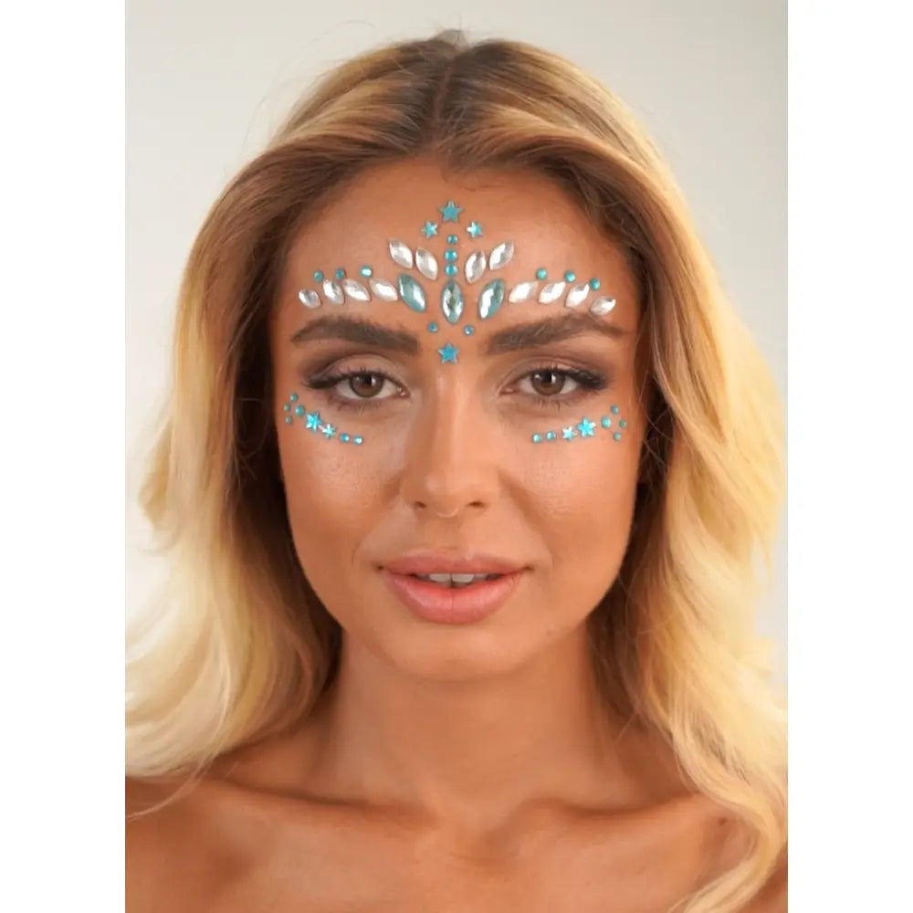 Strass Autocollant - Under The Sea - Argent & Bleu - Glitter