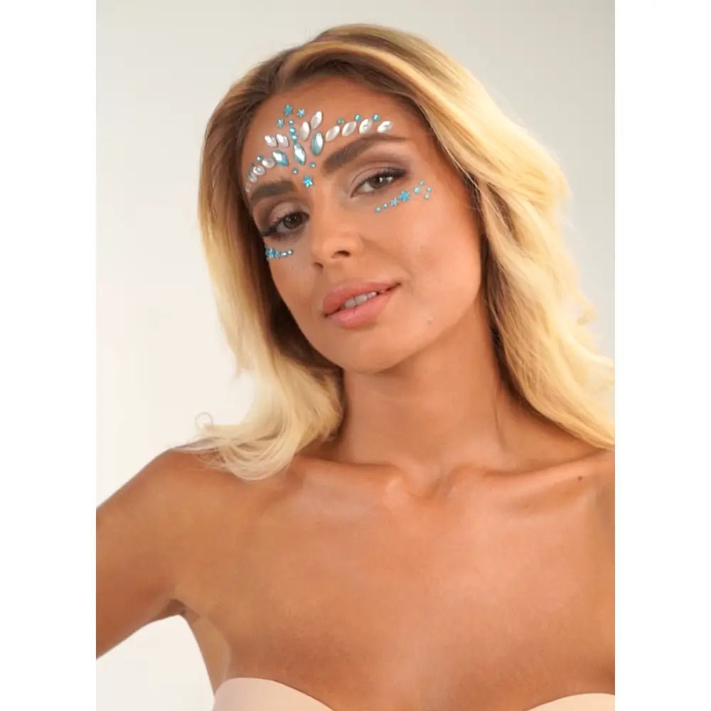 Strass Autocollant - Under The Sea - Argent & Bleu - Glitter