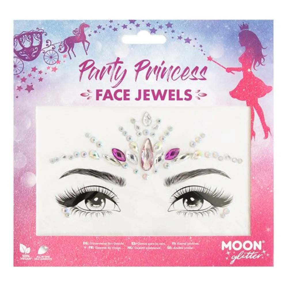 Strass Autocollant - Party Princess - Argent & Rose - Glitter