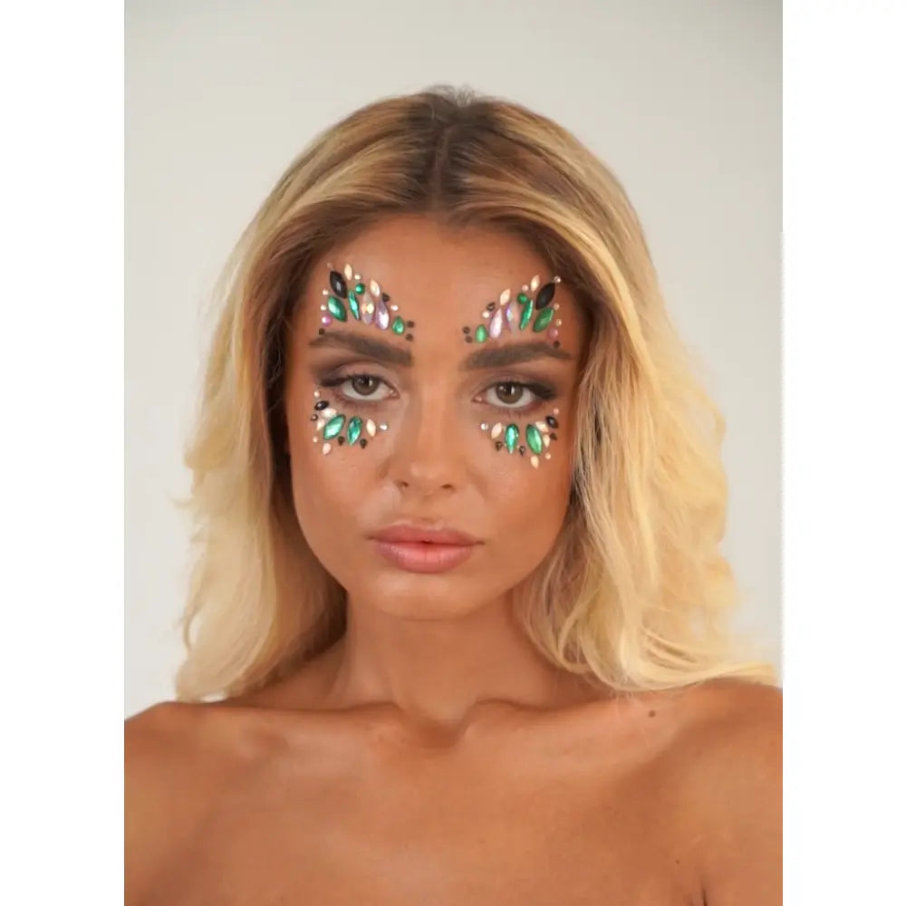 Strass Autocollant - Fairy Dust - Noir - Blanc - Vert & Violet - Glitter