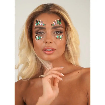 Strass Autocollant - Fairy Dust - Noir - Blanc - Vert & Violet - Glitter