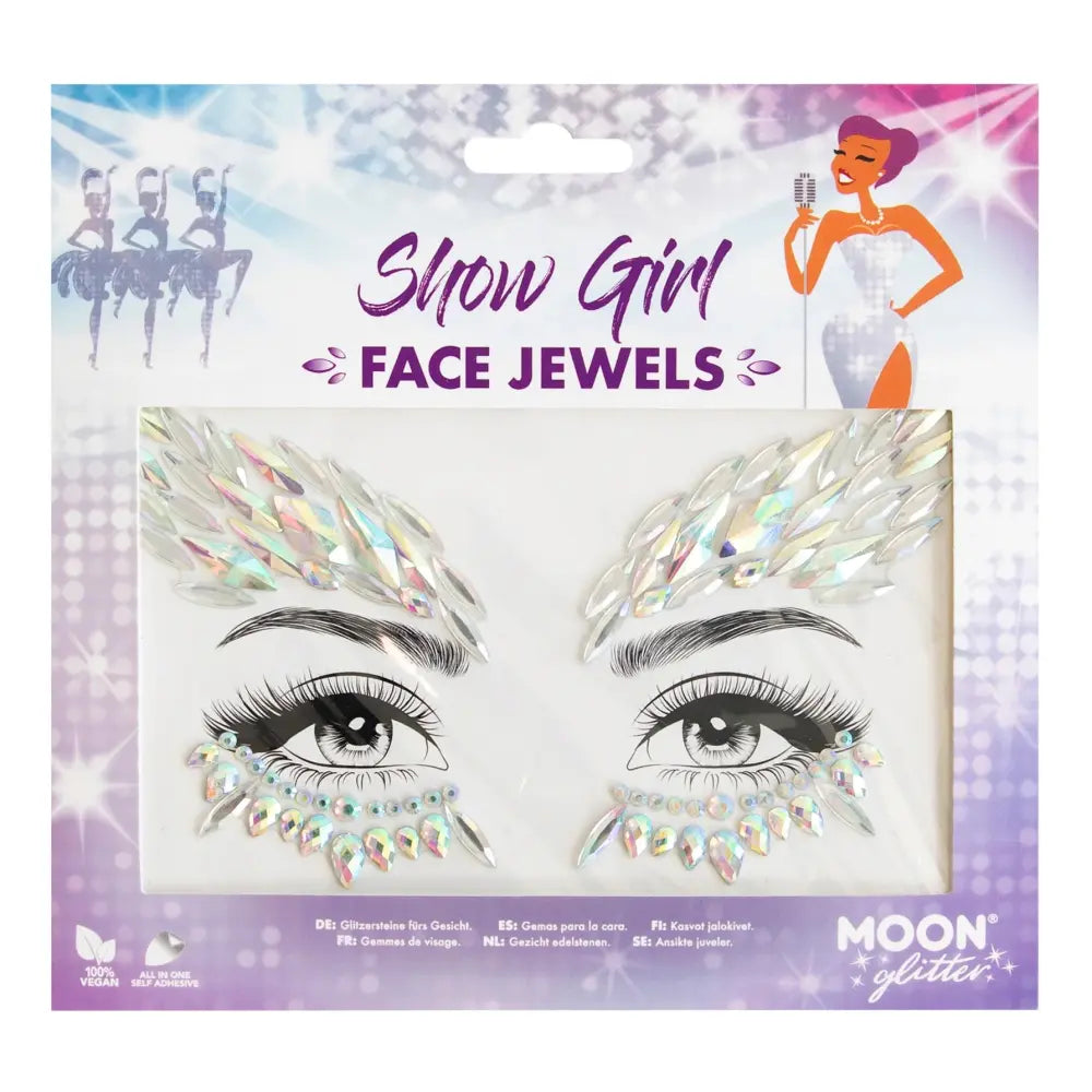 Strass Autocollant - Show Girl - Argent - Glitter